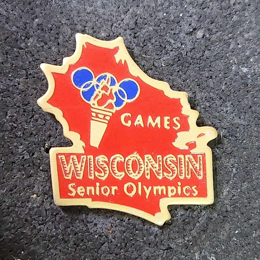 Wisconsin State Senior Olympic Games Collectible Enamel Lapel Pin